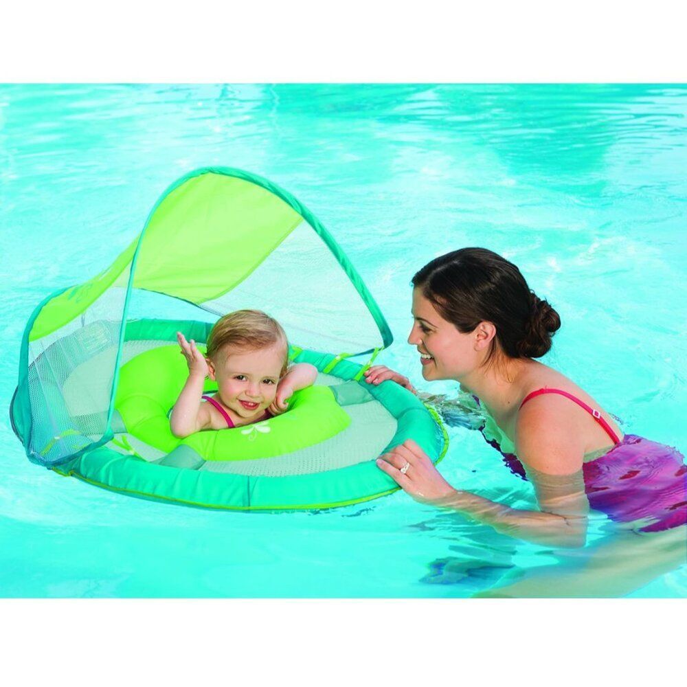 NEW SwimWays Baby Spring Float Sun Canopy 50+UV Swim Step 1 NEW